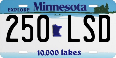 MN license plate 250LSD