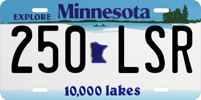 MN license plate 250LSR