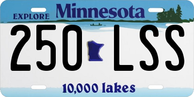 MN license plate 250LSS