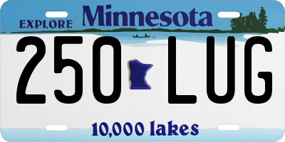 MN license plate 250LUG