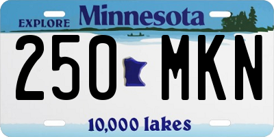 MN license plate 250MKN