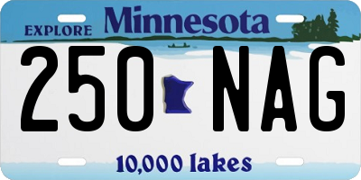 MN license plate 250NAG
