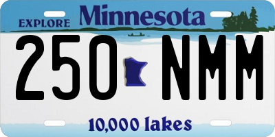 MN license plate 250NMM