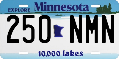 MN license plate 250NMN