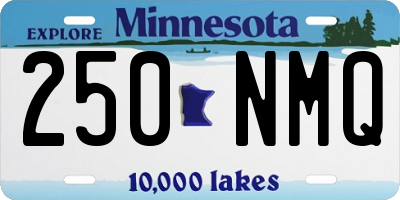 MN license plate 250NMQ