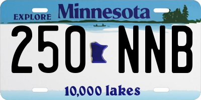 MN license plate 250NNB