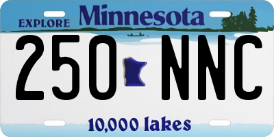 MN license plate 250NNC