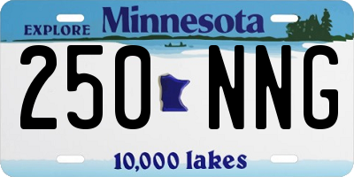MN license plate 250NNG
