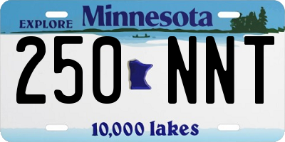 MN license plate 250NNT