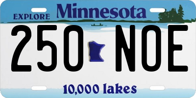 MN license plate 250NOE