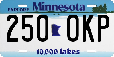 MN license plate 250OKP
