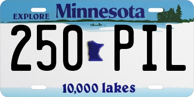 MN license plate 250PIL