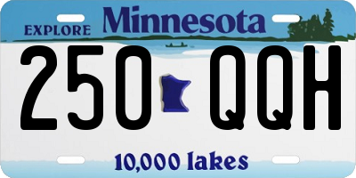 MN license plate 250QQH