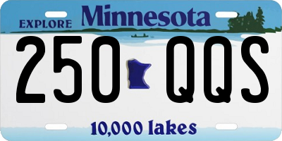 MN license plate 250QQS