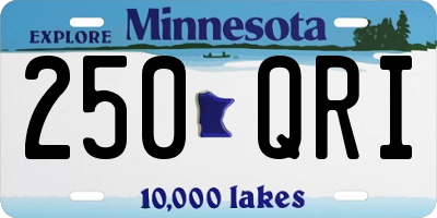MN license plate 250QRI