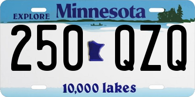 MN license plate 250QZQ