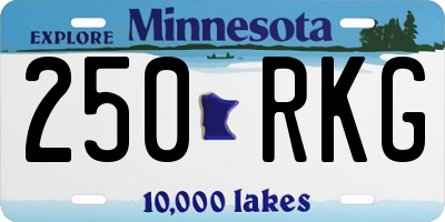 MN license plate 250RKG