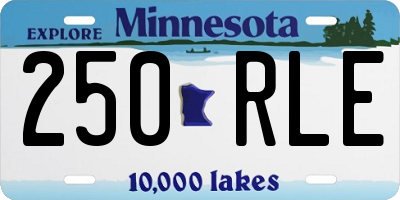 MN license plate 250RLE