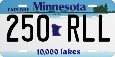MN license plate 250RLL