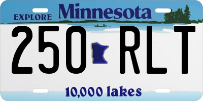 MN license plate 250RLT