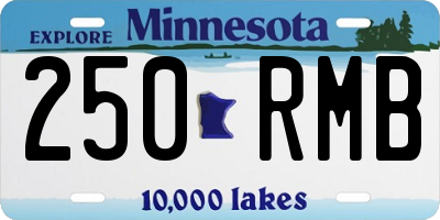 MN license plate 250RMB