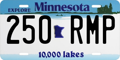 MN license plate 250RMP