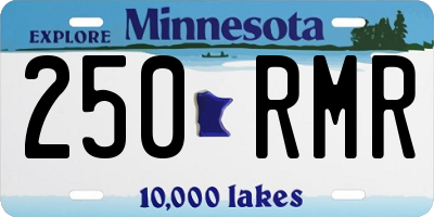 MN license plate 250RMR