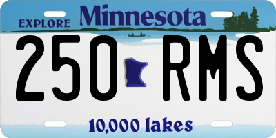 MN license plate 250RMS