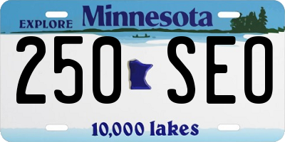 MN license plate 250SEO