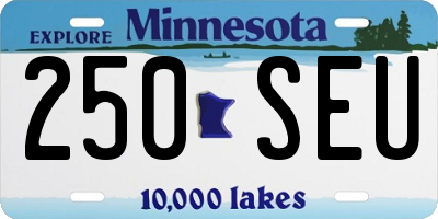 MN license plate 250SEU