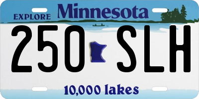 MN license plate 250SLH