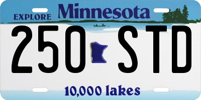 MN license plate 250STD