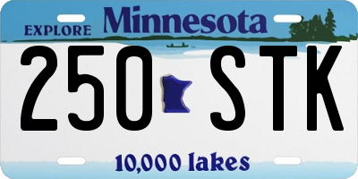 MN license plate 250STK