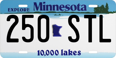 MN license plate 250STL