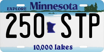 MN license plate 250STP