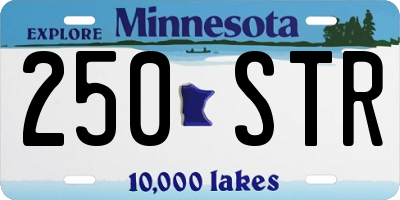 MN license plate 250STR