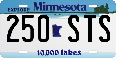 MN license plate 250STS