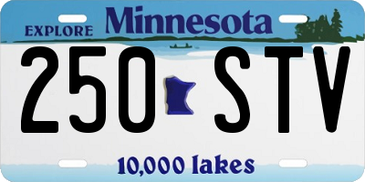 MN license plate 250STV