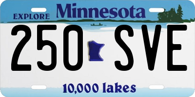 MN license plate 250SVE