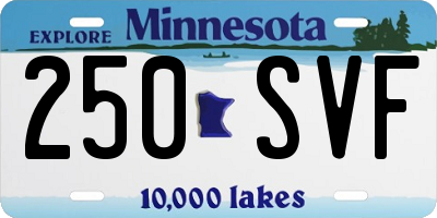 MN license plate 250SVF