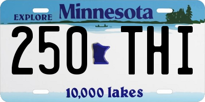 MN license plate 250THI