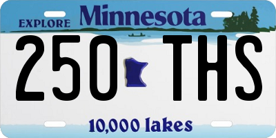 MN license plate 250THS