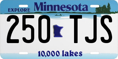 MN license plate 250TJS