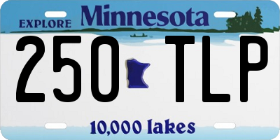 MN license plate 250TLP