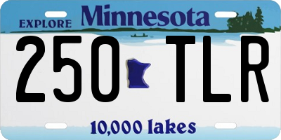 MN license plate 250TLR