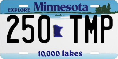 MN license plate 250TMP
