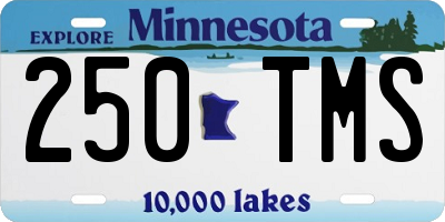 MN license plate 250TMS