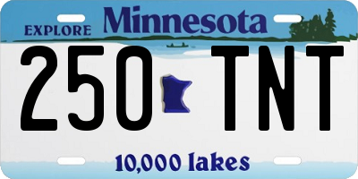MN license plate 250TNT