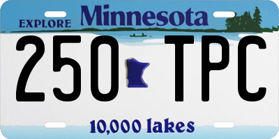 MN license plate 250TPC