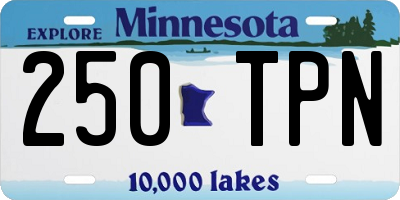MN license plate 250TPN